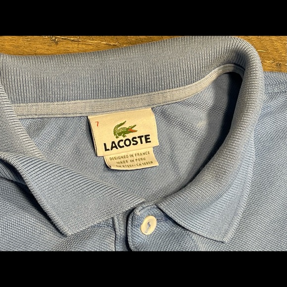 2 XL Lacoste Polos (light blue/green) - Picture 3 of 3